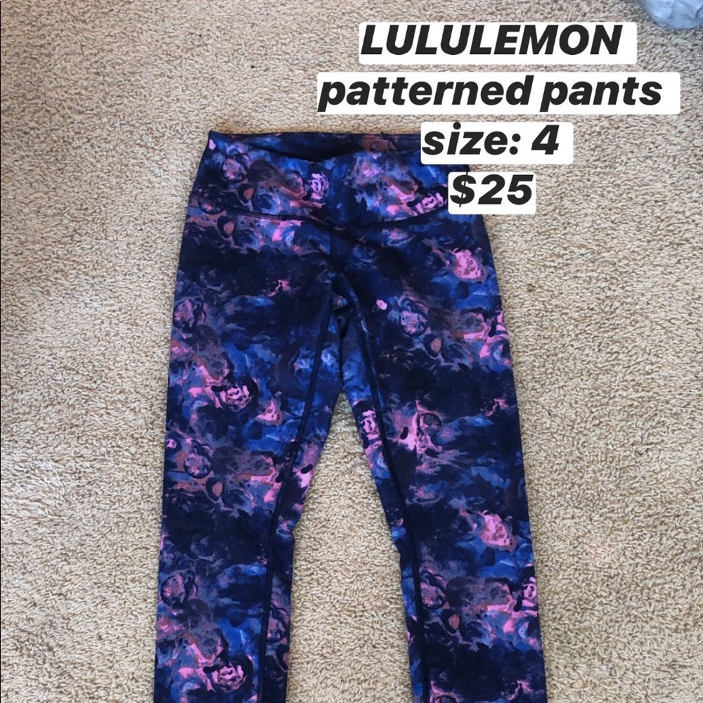 lululemon patterned leggings